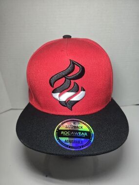Rocawear Red and Black Embroidered Logo Snapback